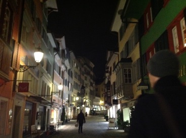 Zurich by night.