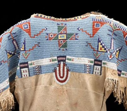 Sioux beaded dress, Bonhams auction