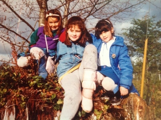 Myself, Shonna, and Kimberley, circa 1986